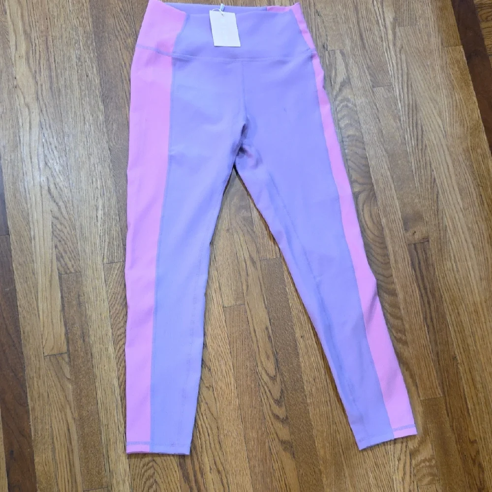 Wilo The Label Purple and Pink Women's Leggings Size M NWT